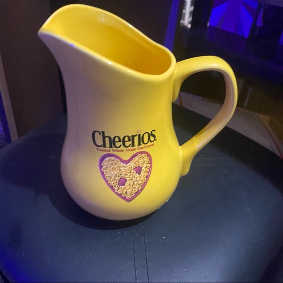 Cheerios Milk Pitcher and Heart Shaped Cereal Bowl - Picture 2 of 8